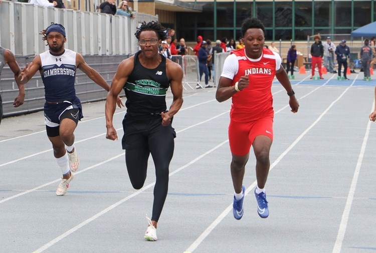 Central Dauphin’s Gabriel Scott boosts his postseason stock with Mid-Penn 100 gold