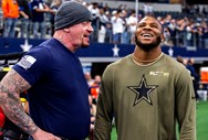 Could Micah Parsons be headed to WrestleMania? WWE gifts championship belt to Cowboys linebacker ahead of WrestleMania 38 at AT&T Stadium